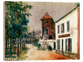 Holzbild Die Mühle von Sannois, 1915 - Maurice Utrillo