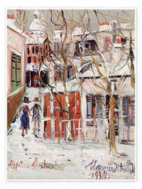 Poster Straße im Winter - Maurice Utrillo