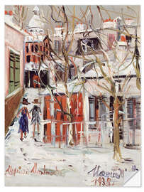 Wandsticker Straße im Winter - Maurice Utrillo