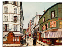 Alubild Rue Sevestre, Montmartre - Maurice Utrillo