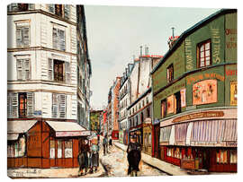 Leinwandbild Rue Sevestre, Montmartre - Maurice Utrillo