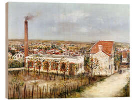 Holzbild Fabrik in Sannois - Maurice Utrillo