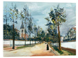 Acrylglasbild Rue de banlieu (Vorstadtstraße), 1916 - Maurice Utrillo