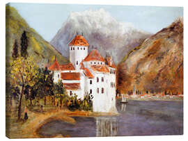 Lærredsbillede Chillon Castle, 1916 - Maurice Utrillo
