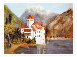 Poster Schloss Chillon, 1916 - Maurice Utrillo