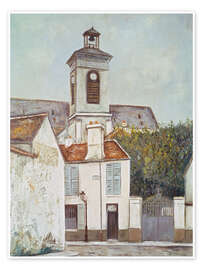 Wandbild Die Kirche Sainte-Magruerite, 1911 - Maurice Utrillo