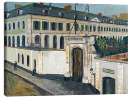 Lærredsbillede Das Militärhospital Saint-Martin, 1912 - Maurice Utrillo