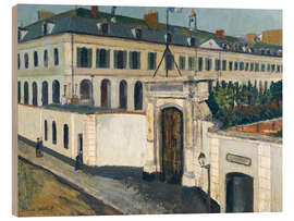Holzbild Das Militärhospital Saint-Martin, 1912 - Maurice Utrillo