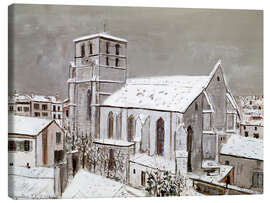 Leinwandbild Kirche Saint-André, Angoulême, im Schnee, 1920 - Maurice Utrillo