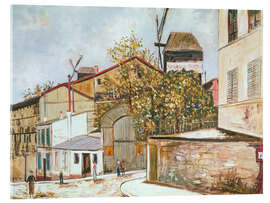 Acrylglasbild Le Moulin de la Galette, 1920 - Maurice Utrillo