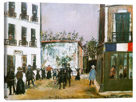 Lærredsbillede Arrest in Montmartre, undated - Maurice Utrillo