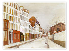 Wandbild Rue des Poissonniers, 1930 - Maurice Utrillo
