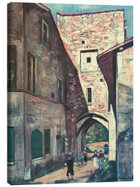 Leinwandbild Tor in Pérouges, 1930 - Maurice Utrillo