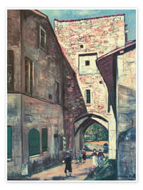 Wandbild Tor in Pérouges, 1930 - Maurice Utrillo