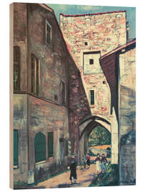 Holzbild Tor in Pérouges, 1930 - Maurice Utrillo