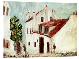 Acrylglasbild Das Haus der Mimi Pinson, 1912 - Maurice Utrillo