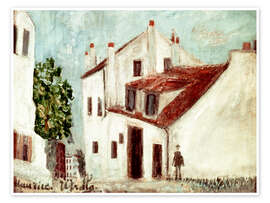 Wandbild Das Haus der Mimi Pinson, 1912 - Maurice Utrillo