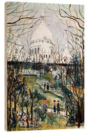 Holzbild Le Sacré-Coeur, 1948 - Maurice Utrillo