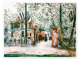 Wandbild Ausflugslokal in Montmagny, 1914 - Maurice Utrillo