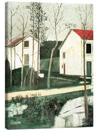 Lærredsbillede Le Ravin de Presles, 1917 - Maurice Utrillo