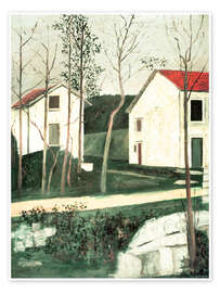 Wandbild Le Ravin de Presles, 1917 - Maurice Utrillo