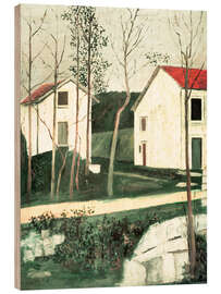 Holzbild Le Ravin de Presles, 1917 - Maurice Utrillo