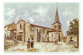 Wandbild Kirche von Montmelas, 1933 - Maurice Utrillo
