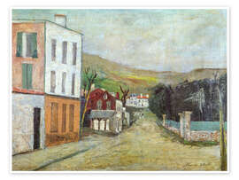 Wandbild Korsische Landschaft, 1913 - Maurice Utrillo