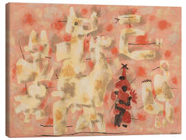 Leinwandbild Abstrakt in Rosa, Fröhliche Bewegung - Willi Baumeister