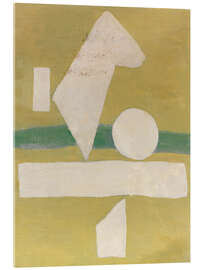 Cuadro de metacrilato Abstraction in Chartreuse - Willi Baumeister