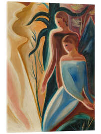 Acrylglasbild Küstenporträt zweier Frauen - Willi Baumeister