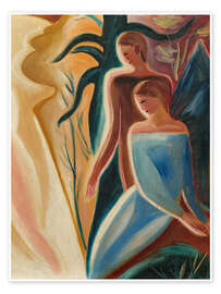 Wandbild Küstenporträt zweier Frauen - Willi Baumeister