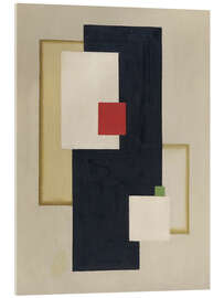 Acrylglasbild Oberflächenspannung, eine Abstraktion - Willi Baumeister