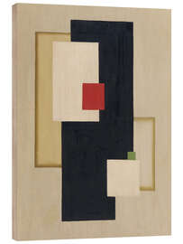 Holzbild Oberflächenspannung, eine Abstraktion - Willi Baumeister