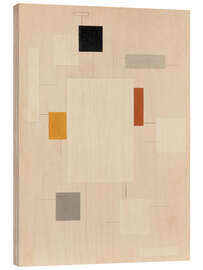 Holzbild Ebene Spannung, eine Abstraktion - Willi Baumeister