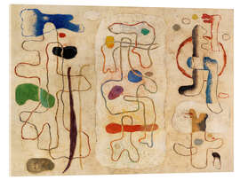 Acrylglasbild Drei Figuren, eine Abstraktion