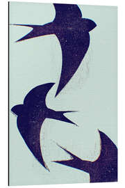 Print på aluminium Swallows - Sybille Sterk