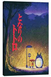 Leinwandbild Magische Bushaltestelle - syntetyc