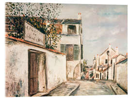 Acrylic print La Rue du Mont-Cenis, 1914 - Maurice Utrillo