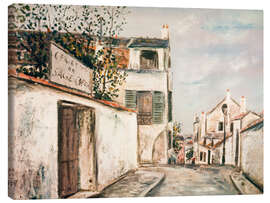 Leinwandbild La Rue du Mont-Cenis, 1914 - Maurice Utrillo