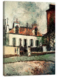 Leinwandbild Faubourg de Paris (Pariser Vorort), 1910 - Maurice Utrillo