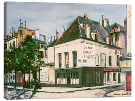 Lienzo La Maison Carbonnel, Quai de la Tournelle, 1920 - Maurice Utrillo