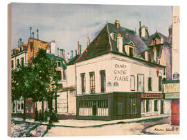 Holzbild La Maison Carbonnel, Quai de la Tournelle, 1920 - Maurice Utrillo