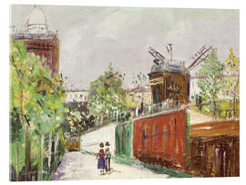 Acrylic print Moulin de la Galette, Paris - Maurice Utrillo