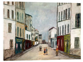 Acrylic print Rue du Mont-Cenis, 1948 - Maurice Utrillo
