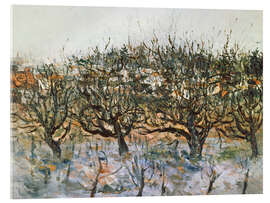 Acrylglasbild Apfelbäume in Montmagny, 1909 - Maurice Utrillo