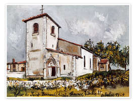 Wandbild Kirche Saint-Bernard, Oktober 1924 - Maurice Utrillo