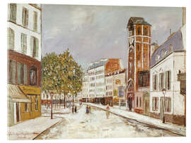 Acrylglasbild Place des Abbesses, 1930 - Maurice Utrillo