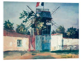 Acrylglasbild Le Moulin de la Galette, 1915 - Maurice Utrillo
