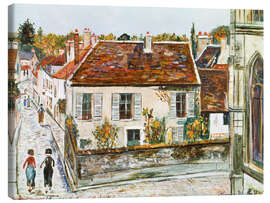Lærredsbillede Montfort-L'Amaury, House of Gustave Kahn, 1948 - Maurice Utrillo
